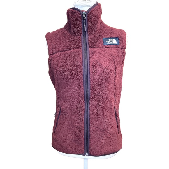 The North Face Women’s Burgundy Zip Up Vest S/P - Picture 1 of 6